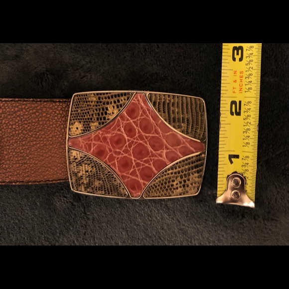 PRADA Leather Snake/Python Skin Style Belt - Picture 11 of 12